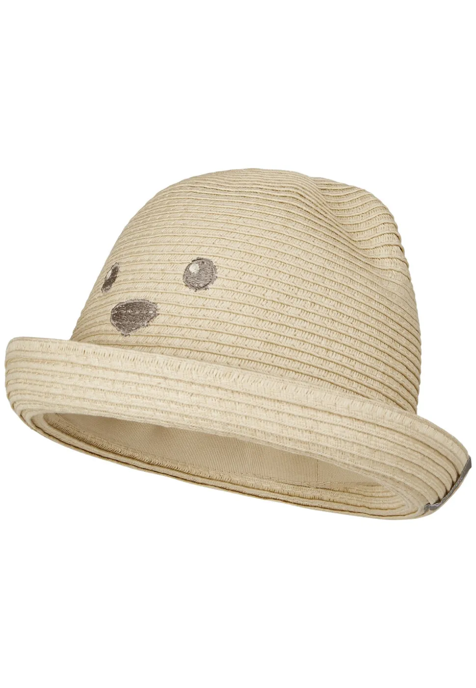 Strohhut Bär UV Schutz mit Design