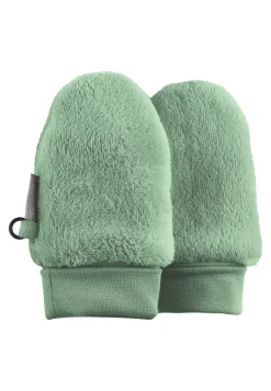 Teddyflausch-Fäustlinge ohne Daumen mit Bündchen