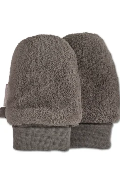 Teddyflausch-Fäustlinge ohne Daumen mit Bündchen