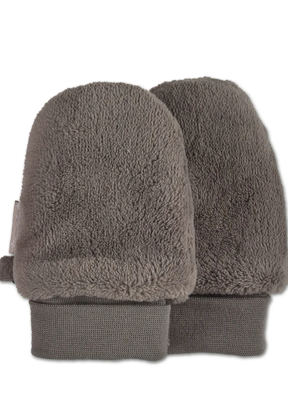 Teddyflausch-Fäustlinge ohne Daumen mit Bündchen