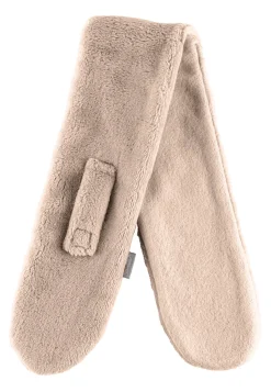 Teddyflausch-Schal mit Baumwollfleece-Futter & Klett