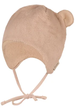 Teddy Mütze mit Öhrchen und Bindeband