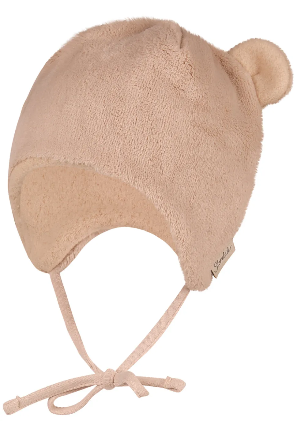 Teddy Mütze mit Öhrchen und Bindeband